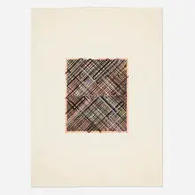 Shago 6 by Ed Moses, 1989, lithograph in colors, sold Nov 2024