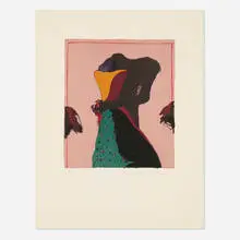 Fritz Scholder, Monster Love, 1982, screenprint in colors