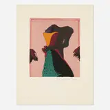 Fritz Scholder, Monster Love, 1982, screenprint in colors