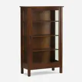 Lifetime, China cabinet, c. 1910, oak, glass, hammered copper