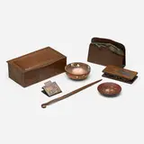 Arts & Crafts, Collection of seven desk accessories