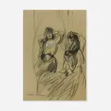 Arthur Bowen Davies, Untitled (Woman at a Cheval Mirror)