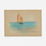 Arthur Beecher Carles, Sailboat, No. 154