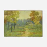 Alfred Jansson, Cottage in a Country Landscape, 1909, oil on canvas