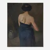 Lothar von Seebach, Lady's Back, 1908, oil on canvas