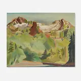 Dorothy Milne Rising, Silver Tip (Near Monte Cristo, Washington), oil on board