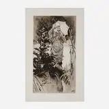 James Tissot, Matinée de printemps, 1875, drypoint