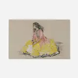 R.A. Sir William Russell Flint, The Dancer, Lani Morena, pastel on paper