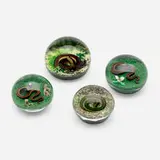Baccarat, Snake paperweights, collection of three