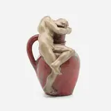 Figural jug by James Vibert for Emile Muller et Cie, sold Oct 2022