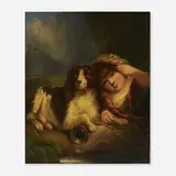 Alvan Fisher, Portrait of a Child with Dog, 1834, oil on canvas