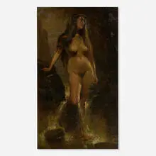 Mathias Alten, Standing Female Nude, oil on canvas