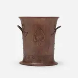 Jardiniere, model 276 by Gustav Stickley, c. 1905, hammered copper, sold Oct 2022