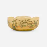 Daum, Quatrefoil bowl with apple blossoms