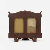 Charles Rohlfs, Double picture frame with plate stand
