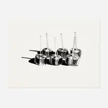 Suckers State I by Wayne Thiebaud, 1968, lithograph, sold Feb 2021
