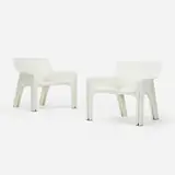 Vico Magistretti, Vicario lounge chairs, pair