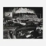 O. Winston Link, Hotshot Eastbound at the Drive-in Movie, Ieager, West Virginia, gelatin silver print