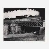 O. Winston Link, N&W Train No. 17 Crossing Bridge 201, East of Wurno Siding, Virginia, gelatin silver print