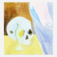 Paul Heyer, Skull After El Greco (Version 1: Art Class), 2016, oil on canvas