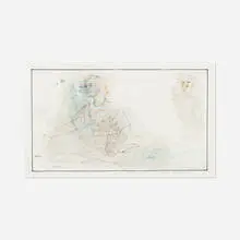 Pieter Schoolwerth, Study for Portrait of “Diana Resting After the Hunt” (after van Honthrost), 2011, marker on acetate, paper collage
