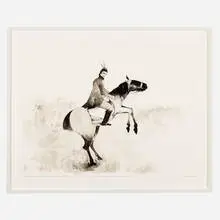 Cortez by Allison Hawkins, 2006, ink on Fabriano paper, sold Feb 2021
