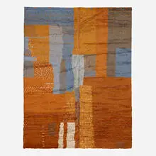Carpet by Contemporary, c. 2010, hand-knotted wool, sold Feb 2021