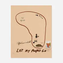 Let My People Go by Muhammad Ali, 1979, offset lithograph on paper, sold Feb 2021