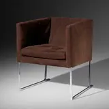 Solo armchair by Antonio Citterio for B&B Italia, 2002, microsuede, aluminum, plastic, sold Feb 2021