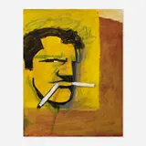 Robert Loughlin, Untitled (Twin Cigarettes), 2007, acrylic on canvas
