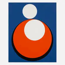 Geneviève Claisse, Unités, 1970, acrylic on linen