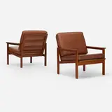 Illum Wikkelsø, Lounge chairs model no. 4, pair