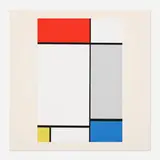 Piet Mondrian, Composition in Red, Yellow, Blue and Gray (from A Portfolio of 10 Paintings), 1967, screenprint in colors