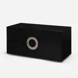 Rodolfo Dordoni for Minotti, Archipenko cabinet, 2004, lacquered wood, chrome-plated steel