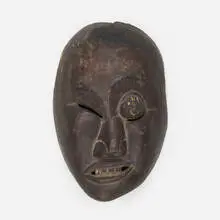 Bamileke, Mask, carved and painted wood
