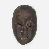 Bamileke, Mask, carved and painted wood
