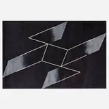 Structural Constellation carpet by Josef Albers, 1988, woven wool, sold Feb 2021