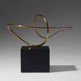 José de Rivera, Construction 8-82, 1982, brass, lacquered wood