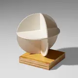 José de Rivera, Working Model No. 2, 1955, painted plexiglass, birch plywood