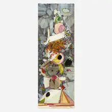 Robert S. Neuman, Tower for Dreams and Events, 1971, mixed media on paper
