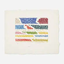 Islet by Piero Dorazio, 1970, aquatint and etching on paper, sold Nov 2020