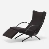 Osvaldo Borsani, P40 lounge chair, 1955, upholstery, enameled steel, rubber, nickel-plated brass