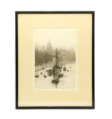 William Lionel Wyllie, Untitled, St Pauls beyond Etching