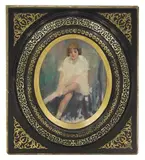 Harry John Pearson, Untitled, Harry John Pearson (1872-1933) The White Coat oil on board