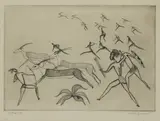 Dolf Rieser, Untitled, 1898-1983) The hunt etching