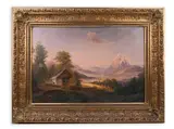Anton Schiffer, Alpine Country, 19th century, Oil on hardboard