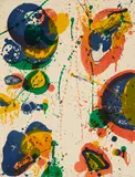 Sam Francis, For Rudd, 1963, Farblithografie auf Velin