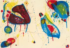 Heart Stone by Sam Francis, 1963, Farblithografie auf Velin, sold Sep 2025