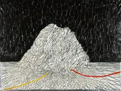 Guy-Rachel Grataloup, Ohne Titel, 1990er, Acryl auf Leinwand