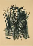 Hans Hartung, L 116, 1963, Farblithografie auf BFK RIVES (Wasserzeichen)